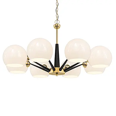 Thalia chandelier White glass
