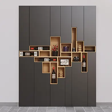 Wardrobe inside the wall