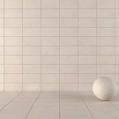 Concrete Wall Tiles Basalt Beige Set 2