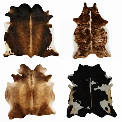 Four rugs from animal skins 05