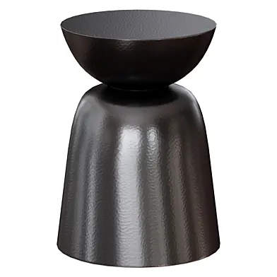 Круглый металлический Журнальный столик Fernando Accent Table (Crate and Barrel)