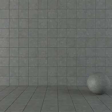 Concrete Wall Tiles Wind Dark Set 1