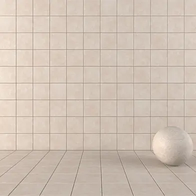 Concrete Wall Tiles Nord Beige Set 3