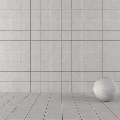 Concrete Wall Tiles Nord Grey Set 2