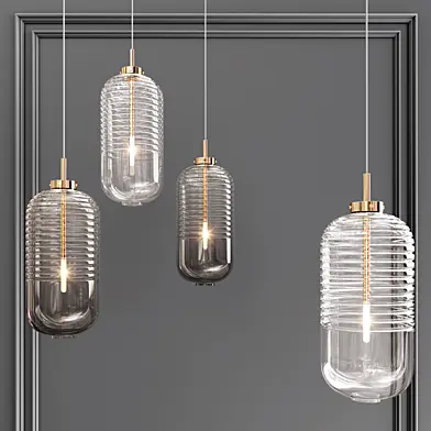 Ring Glass Art Chandelier 03