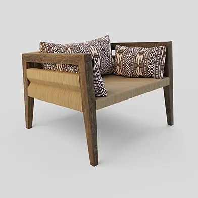 Ethnic lounge chair