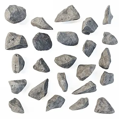 Stone rock river splinter n1a / Камень речной обломочный