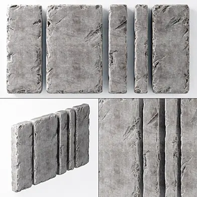 Slab stone wall n1 / Стена из каменного слэба N1