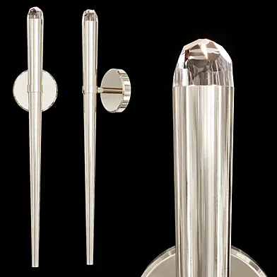 Restoration Hardware AQUITAINE TORCH SCONCE Nickel