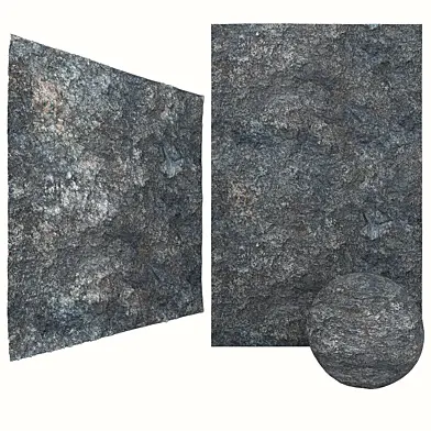 Black Rock Stone Wall Cliff 02 with 6k High Resolution Tileable Textures Corona & Vray