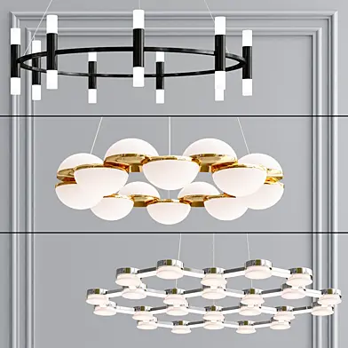 Suspended chandelier collection
