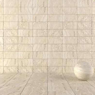Stone Wall Tiles Antico Sand Set 2