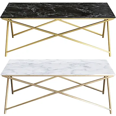 Stellar White Marble Coffee Table