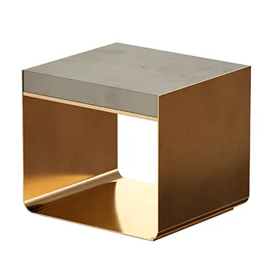 Журнальный столик Прикроватная тумба Dexter Concrete Top End Table (Crate and Barrel)