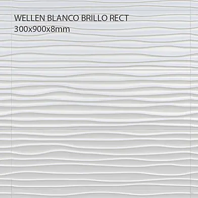 Настенная Плитка Baldocer Wellen Blanco Brillo Rect