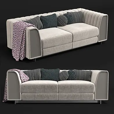HARRY Fabric double sofa