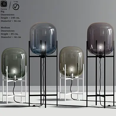 Oda Floor Lamps Gradient Glass