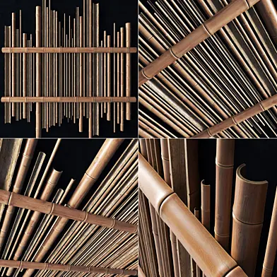 Bamboo gutter decor n1 / Декор из желоба бамбука