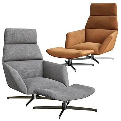 Swivel Chair & Ottoman Nautilus