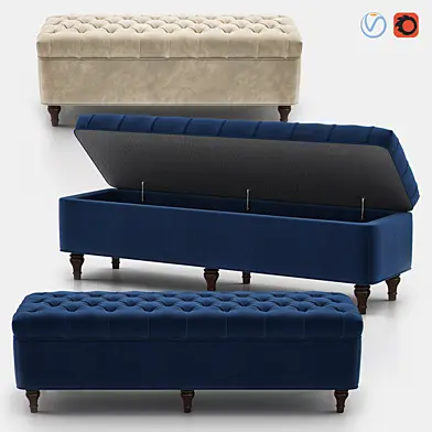 Lorraine Tufted Storage Bench