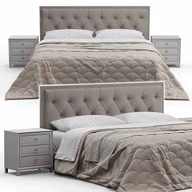 Alix Tufted Headboard Bed