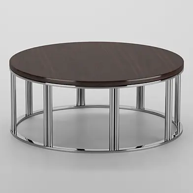 Metal coffee table circle