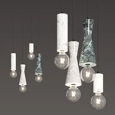 Market Set Mineral Pendant Lamps