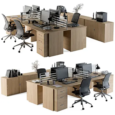 Office Furniture - employee Set 08