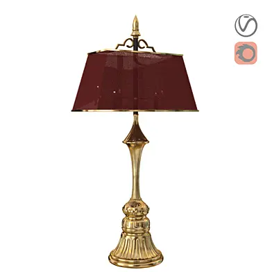 classice red abajour light