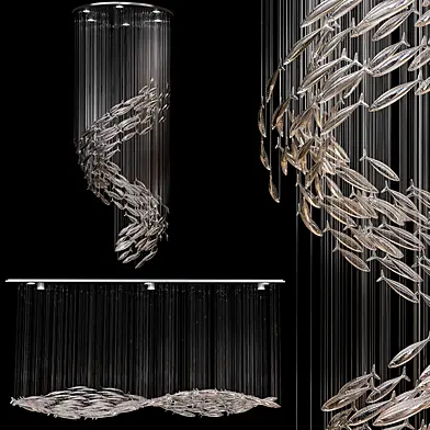 Tow fish chandeliers