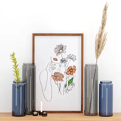 Decor Set-no6- By Adriani E Rossi Glass Vase