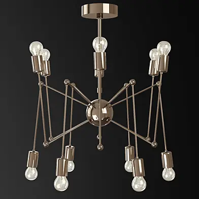 LOFT SPUTNIK CHANDELIER SPIDER Silver