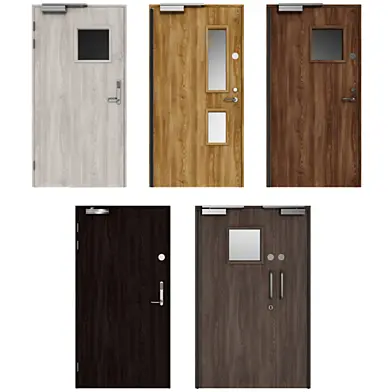 Деревянные распашные противопожарные двери / Wooden swing fire doors