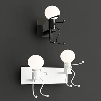 cartoon doll wall lamp