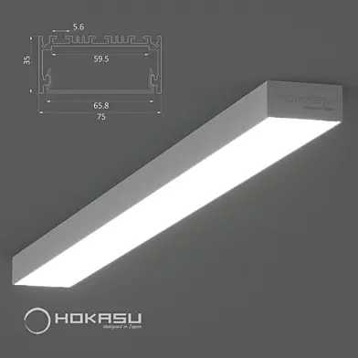 Накладной линейный светильник HOKASU 75/35