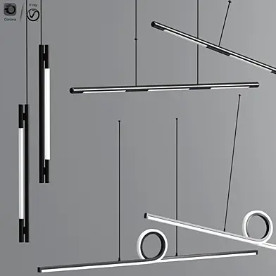 Counterpoint LED Linear suspension Pendant Collection