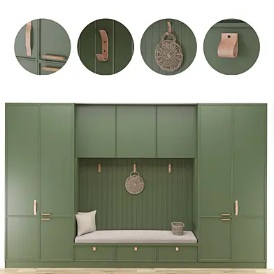 Storage with bench seating kitchen / hallway