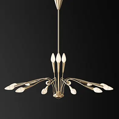 Clark 10 - Light Sputnik Modern Linear Chandelier