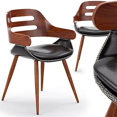 Flash Furniture SD-3009-7-GG Bentwood Side Chair Black