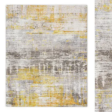 Streaks Sea Bright Rug by Louis De Poortere
