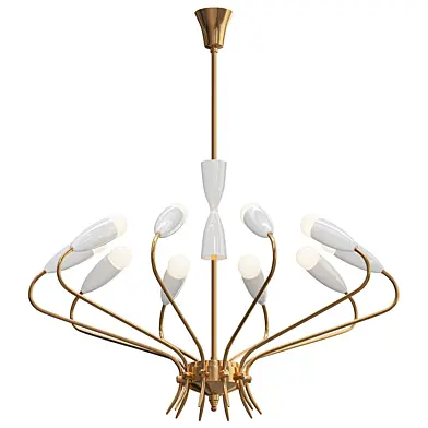 Italian Brass Chandelier