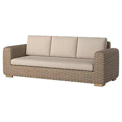 3 Seat Wicker Sofa