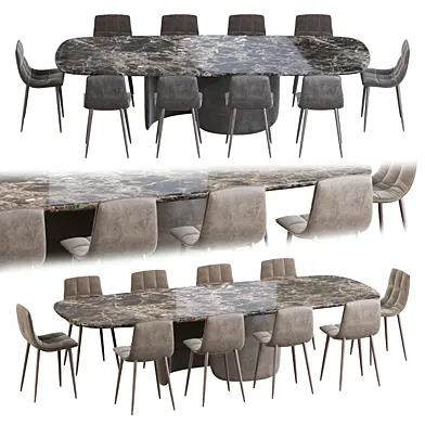 Lecco chair and Mellow table