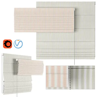Roman Curtains 35 | Tiger Stripe