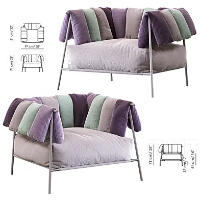 Armchair Tirella by Bonaldo