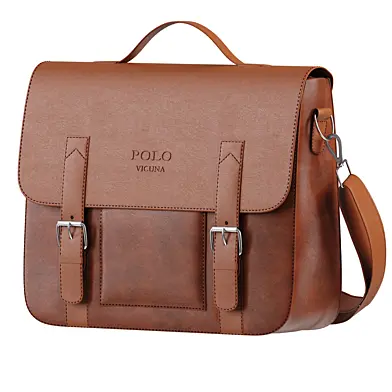 Men Vintage PU Leather  POLO VICUNA