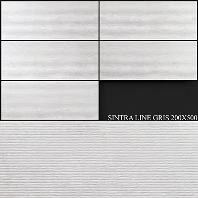 Keros Sintra Line Gris 200x500