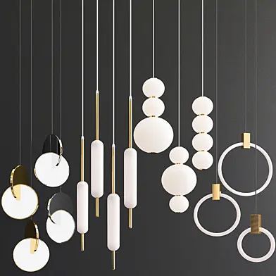 Four Pendant Lamps