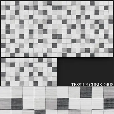 Keros Tessile Cubik Gris 250x500