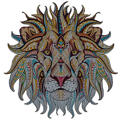 Picture of a tree etno lion